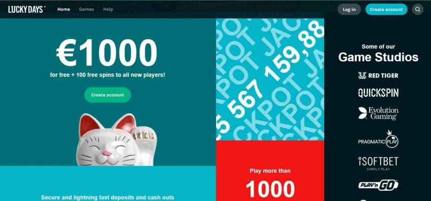 Casino Review Lucky Days 2023 a nejlepší bonus za vklad! 14 LUCKY DAYS Bonus je zobrazen na tomto obrázku.