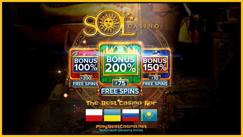 SOL Casino (2020) Обзор, Бонусы, Кэшбэк и Отзывы Игроков есть на фото.