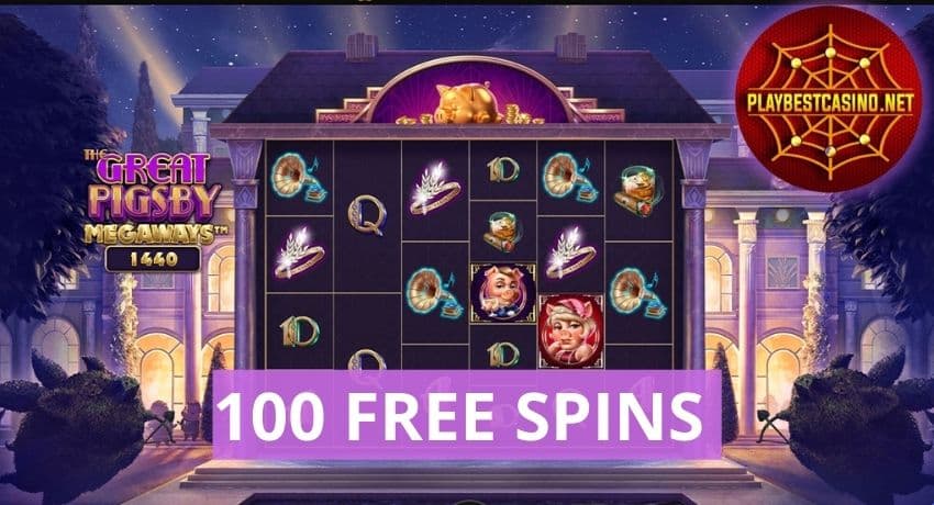 tjhebokakaretso The Great Pigsby Megaways le 100 Spins ntle le depositi ho VAVADA 95 Bapala Slot e kholo Pigsby от Relax Gaming, E fanang ka 100 spins mahala bakeng sa libapali tse ncha tsa casino VAVADA setšoantšong.